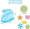 6-Pc Craft Hole Punch Set – Circle, Star, Heart, Crown, Flower & Butterfly Shapes for Scrapbooking & DIY Crafts